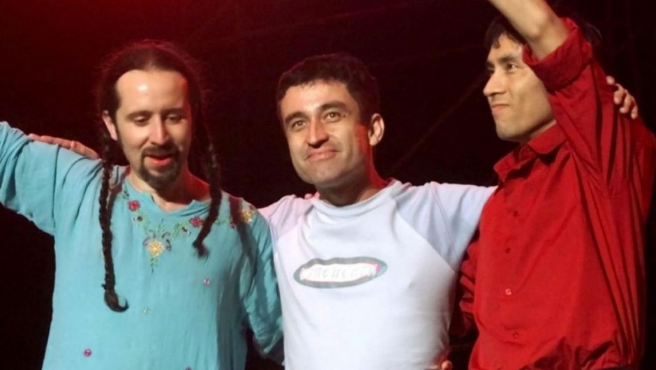 Los Prisioneros en uno de los shows realizados en el Estadio Nacional.